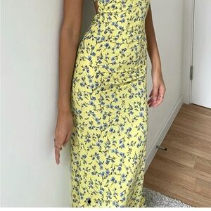 Floral Yellow Dress